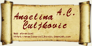 Angelina Čuljković vizit kartica
